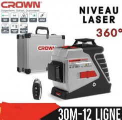 Niveau laser 3d 12ligne Crown + control - Annodz.com
